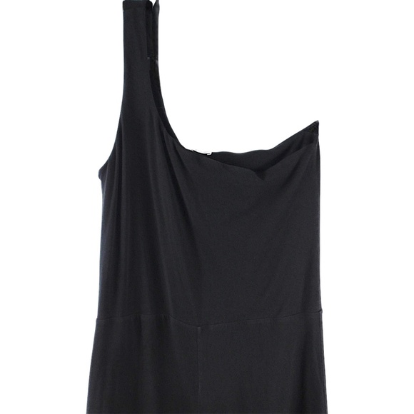 Skin Organic Black One Shoulder Jumpsuit Size Medium - Picture 2 of 6
